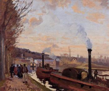 卡米耶 畢沙羅 The Seine at Marly